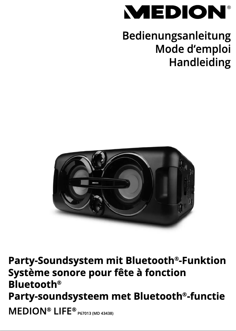 Page 1 de la notice Manuel utilisateur Medion P67013 (MD 43438)