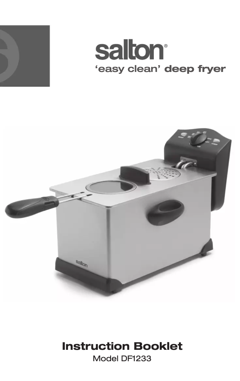 Image de la première page du manuel de l'appareil DF1233
