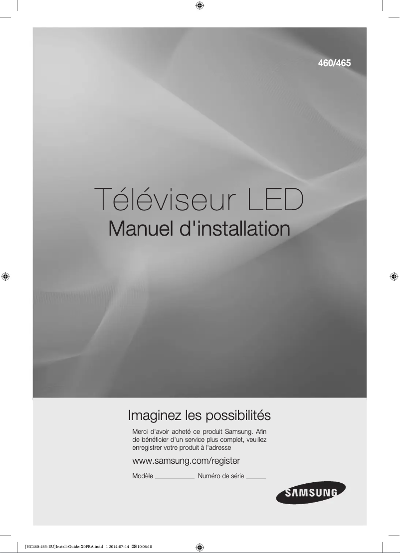 Page n°1 - Manuel utilisateur Samsung HG40AC460KW