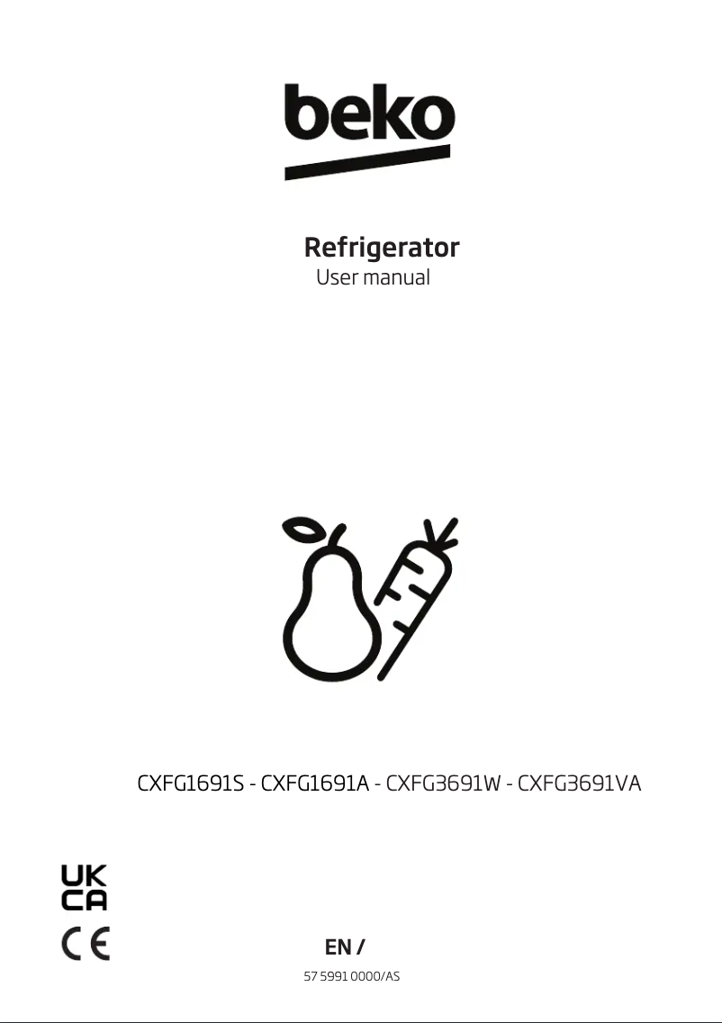 Image de la première page du manuel de l'appareil CXFG3691VA