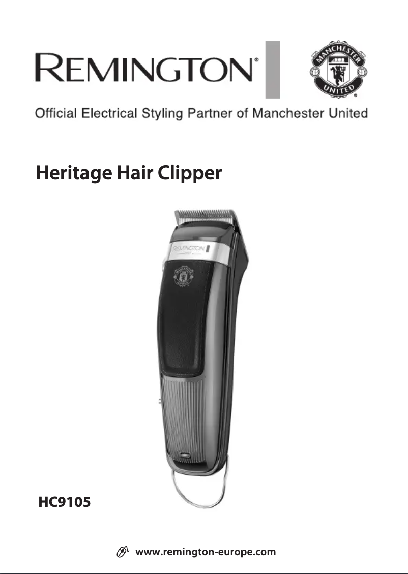 Image de la première page du manuel de l'appareil Heritage HC9105