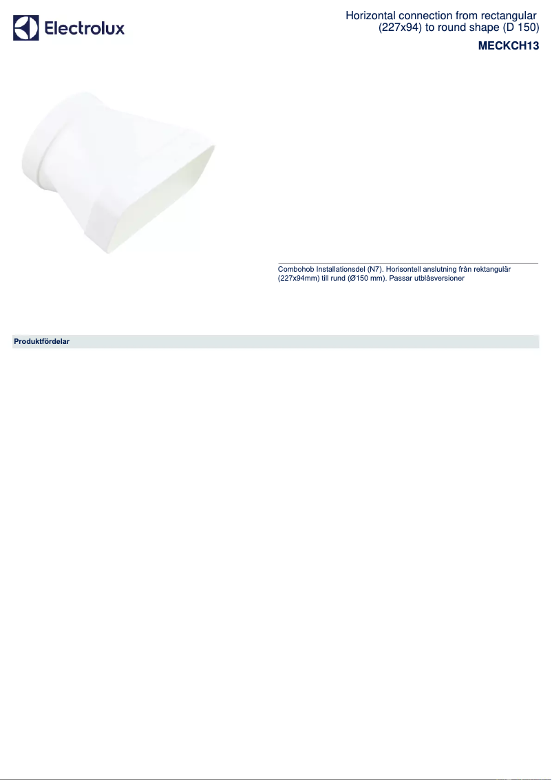 Image de la première page du manuel de l'appareil MECKCH13