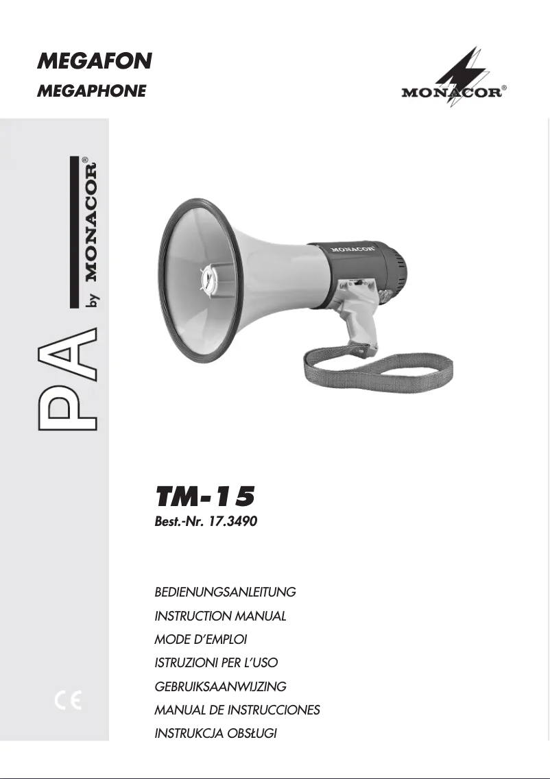 Image de la première page du manuel de l'appareil TM-15