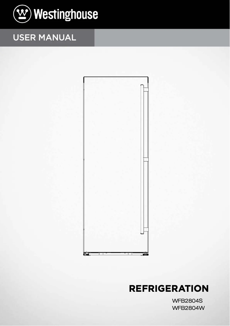 Page n°1 - Manuel utilisateur Westinghouse WFB2804WA