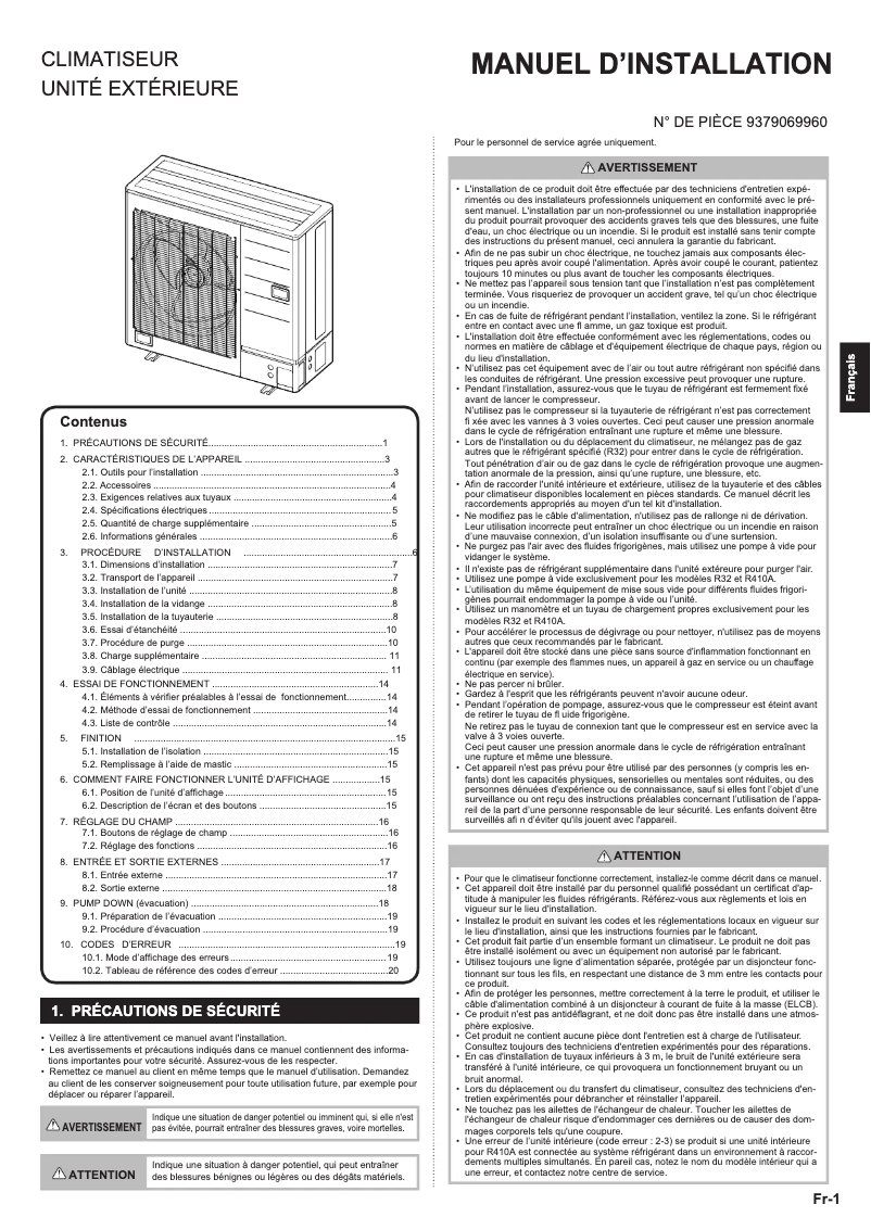 Image de la première page du manuel de l'appareil AOYG45KBTB