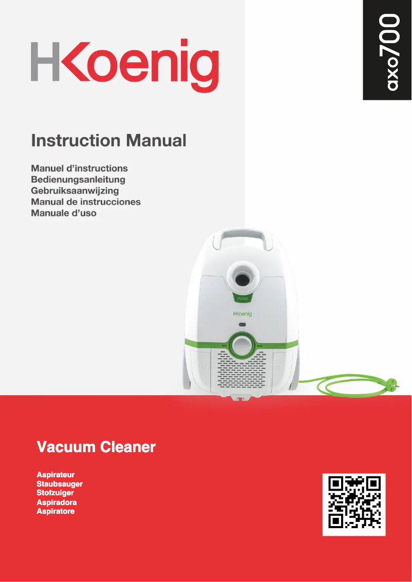 Image de la première page du manuel de l'appareil AXO700