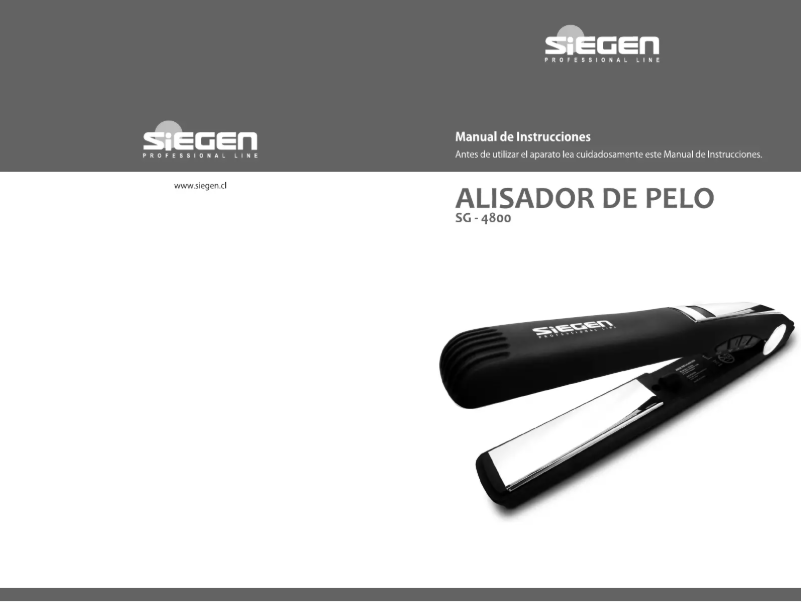 Image de la première page du manuel de l'appareil SG-4800