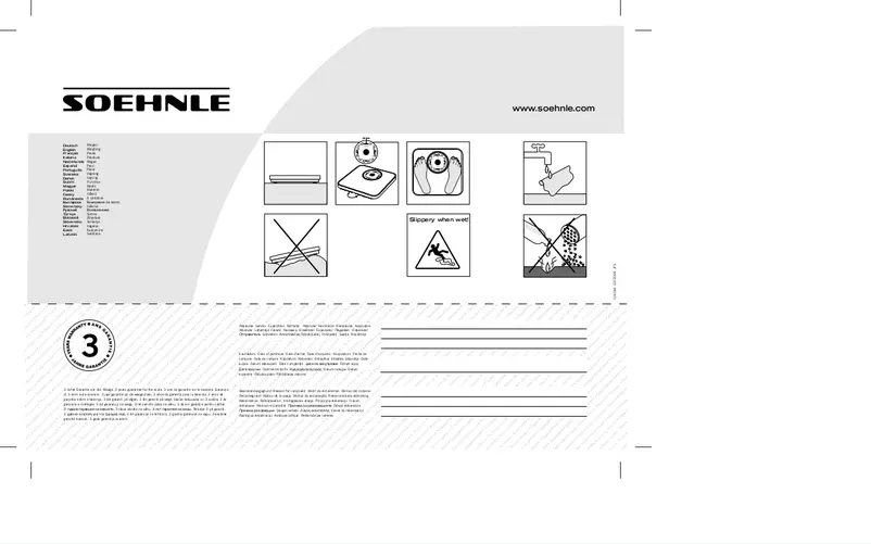 Page 1 de la notice Manuel utilisateur Soehnle Style Colour