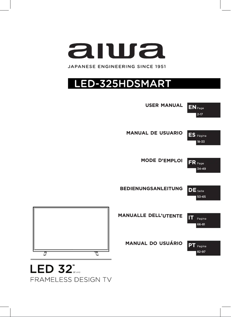 Image de la première page du manuel de l'appareil LED-325HDSMART
