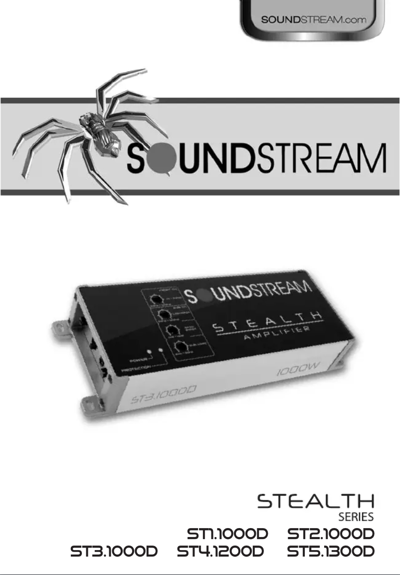 Page 1 de la notice Manuel utilisateur Soundstream Stealth ST5.1300D