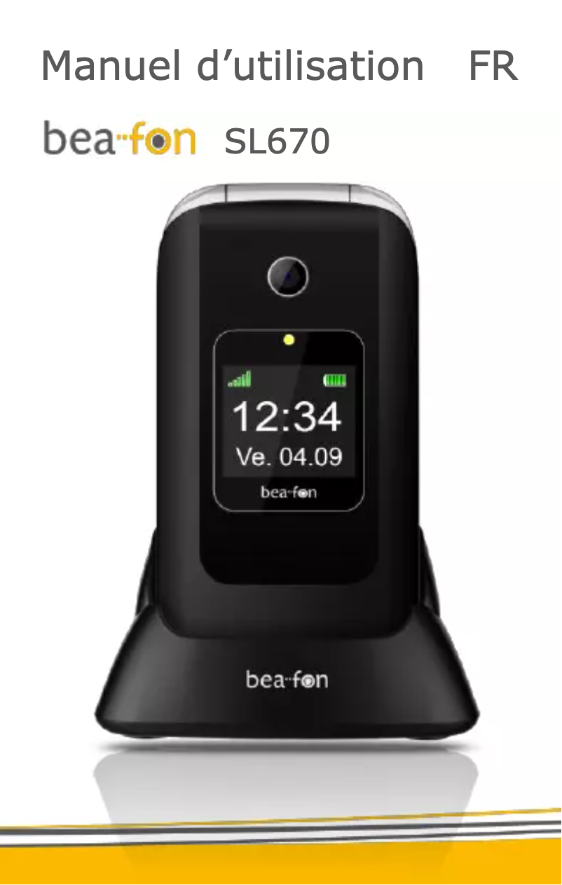 Page 1 de la notice Manuel utilisateur Bea-fon SL670