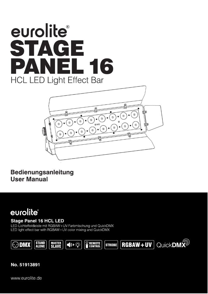 Image de la première page du manuel de l'appareil Stage Panel 16
