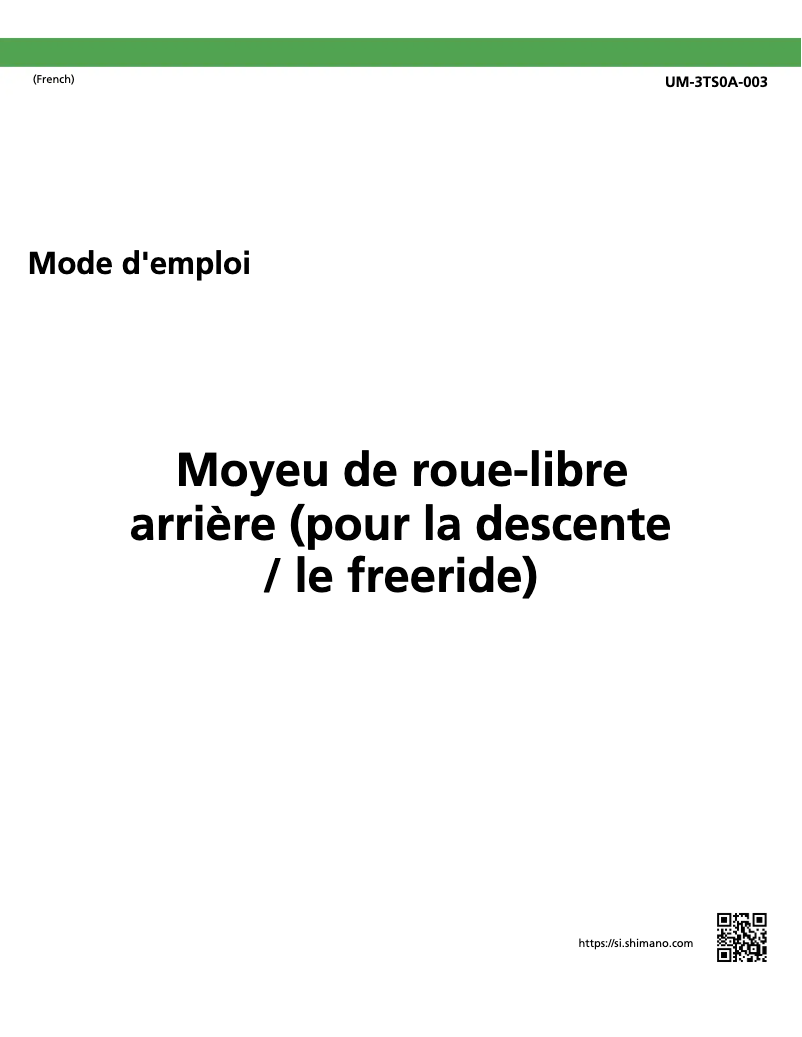 Image de la première page du manuel de l'appareil FH-M648