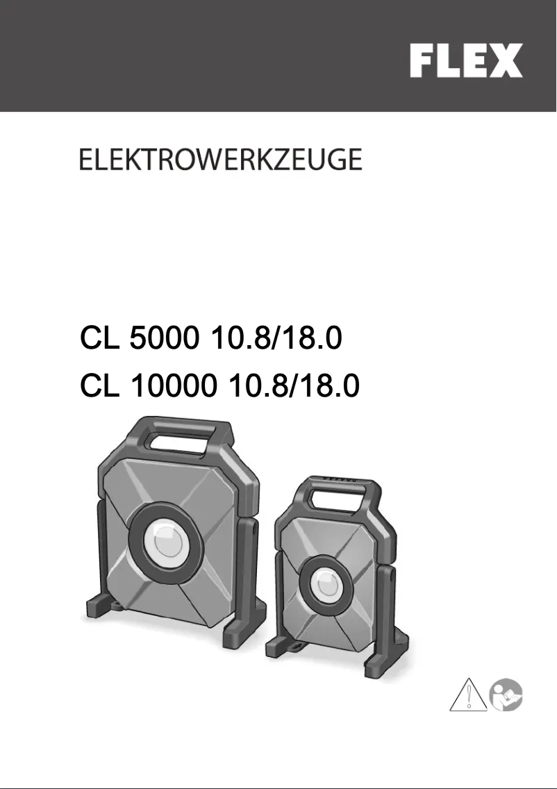 Page 1 de la notice Manuel utilisateur Flex CL 5000 10.8/18.0