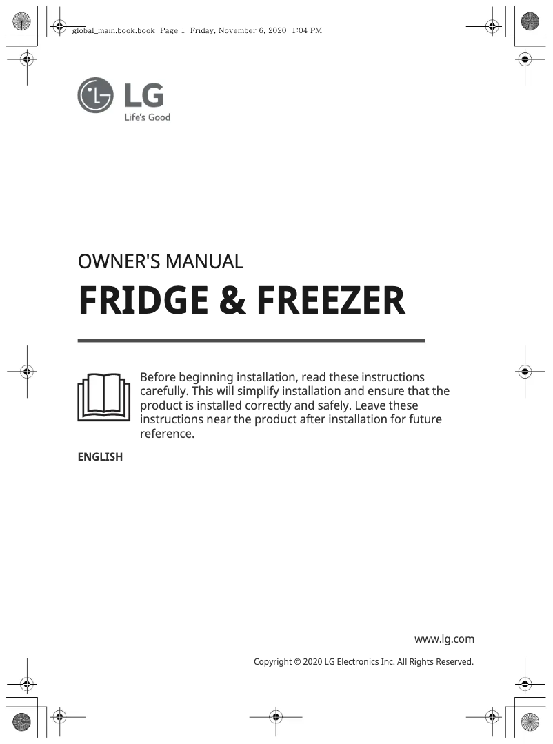 Page n°1 - Manuel utilisateur LG GB37MPP