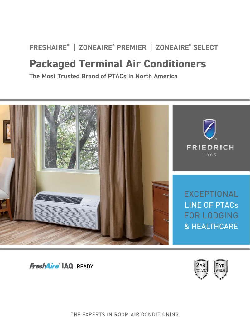 Page n°1 - Brochure Friedrich PDE12K3SG