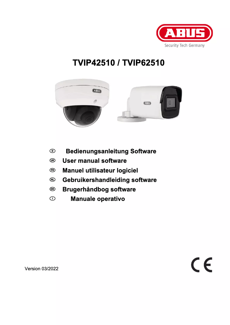 Page n°1 - Manuel utilisateur Abus TVIP42510