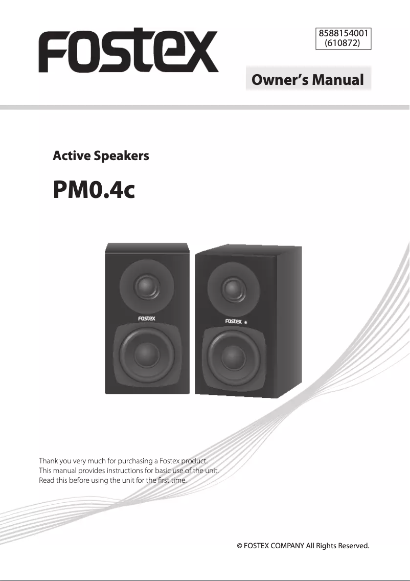 Image de la première page du manuel de l'appareil PM0.4cB