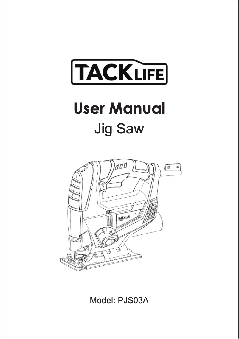 Page n°1 - Manuel utilisateur Tacklife PJS03A
