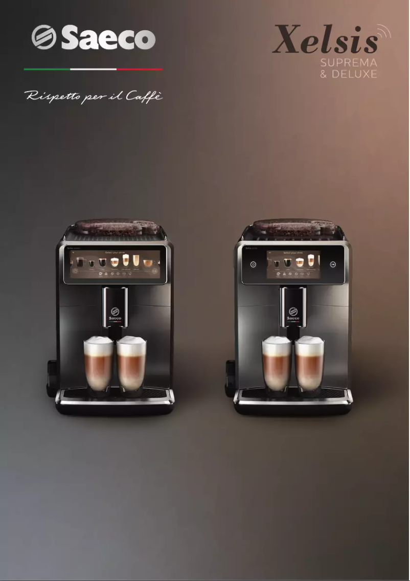 Page n°1 - Manuel utilisateur Philips Saeco Xelsis Deluxe SM8782