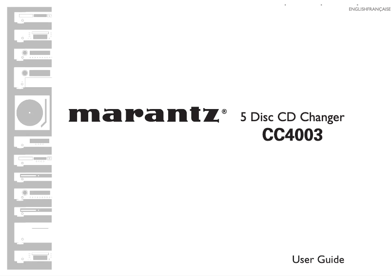 Page n°1 - Manuel utilisateur Marantz CC4003
