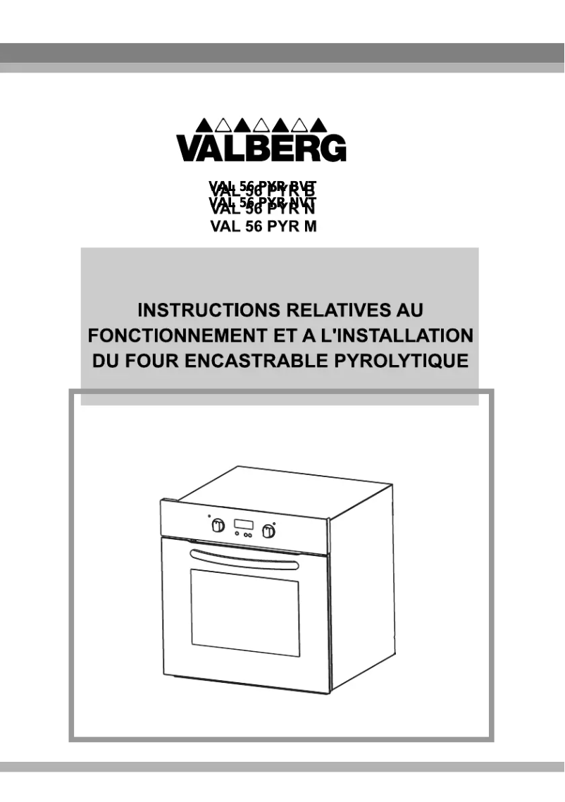 Página 1 del manual Manual de usuario Valberg VAL 56 PYR NVT