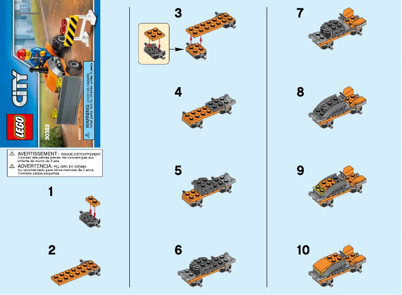 Página 1 del manual Manual de usuario Lego City Tractor 30353