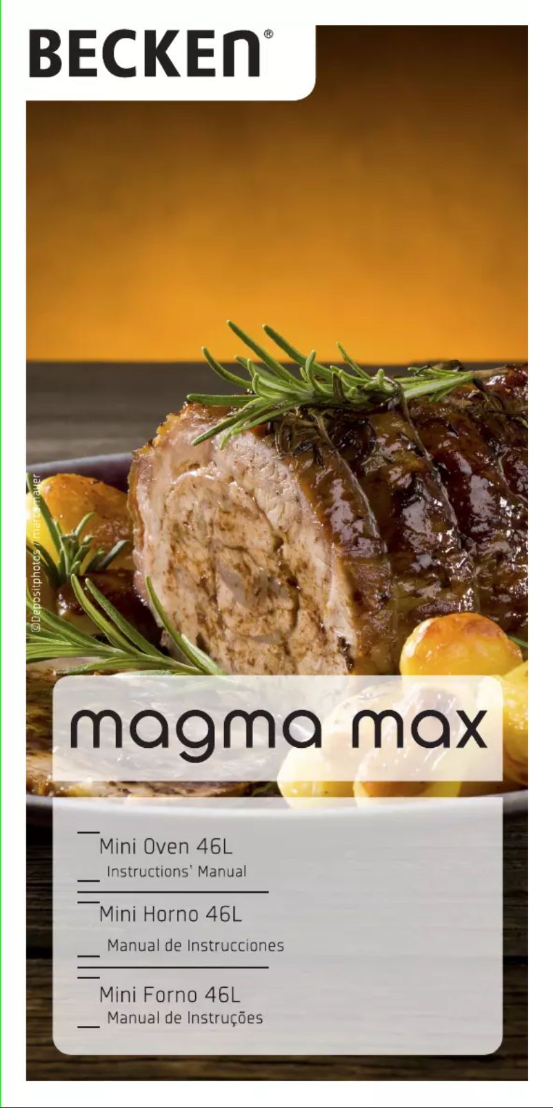 Page n°1 - Manuel utilisateur Becken MAGMA MAX