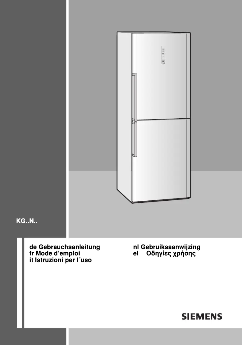Page 1 de la notice Manuel utilisateur Siemens KG49NAI20