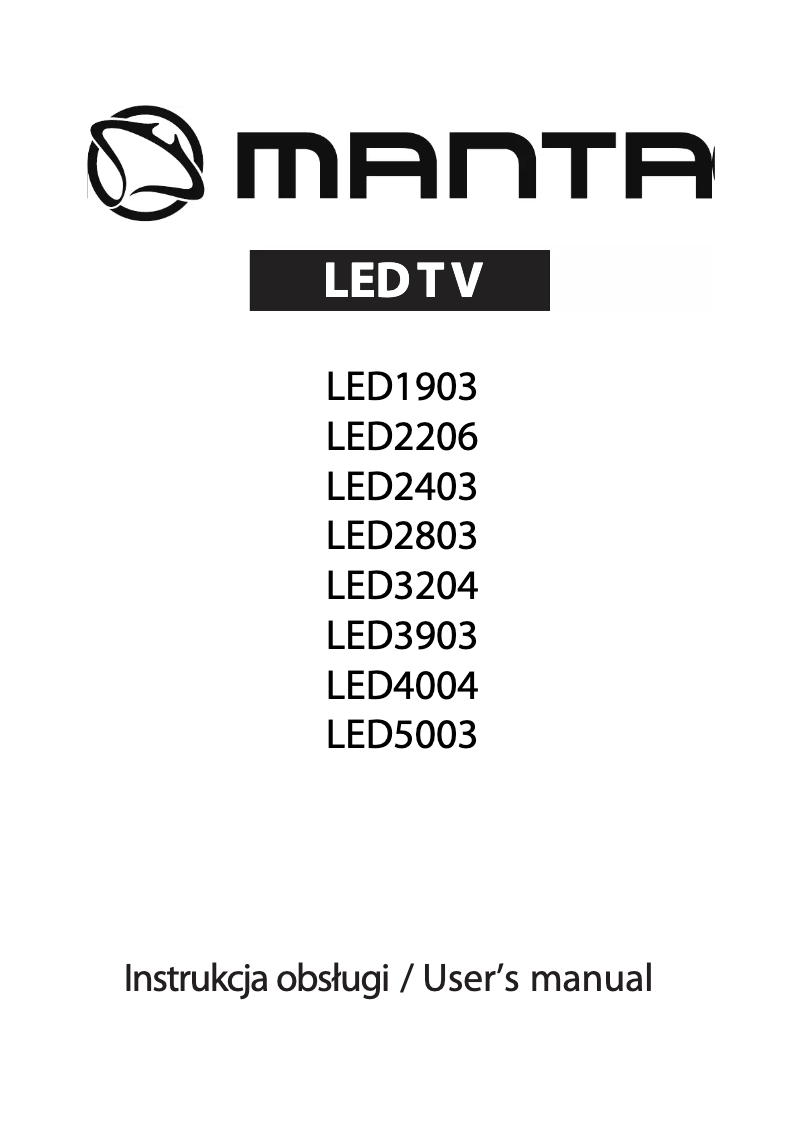 Page n°1 - Manuel utilisateur Manta LED5003