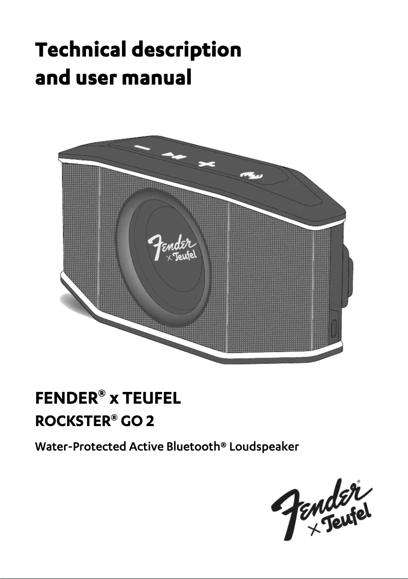 Page 1 de la notice Manuel utilisateur Teufel Rockster GO 2