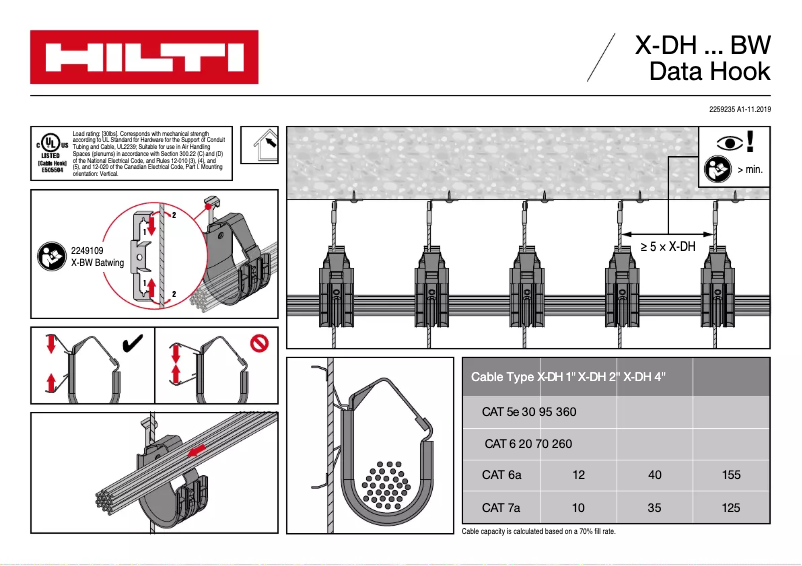 Página 1 del manual Manual de usuario Hilti X-DH BW
