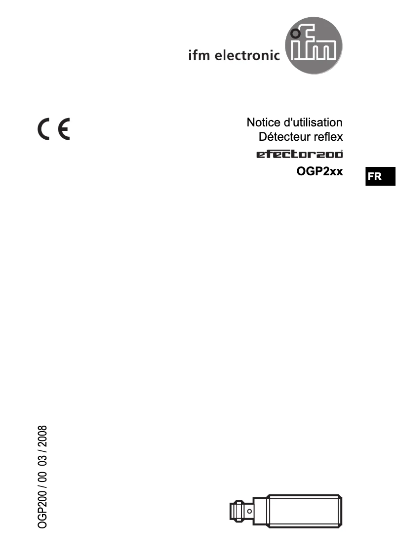 Image de la première page du manuel de l'appareil OGP200