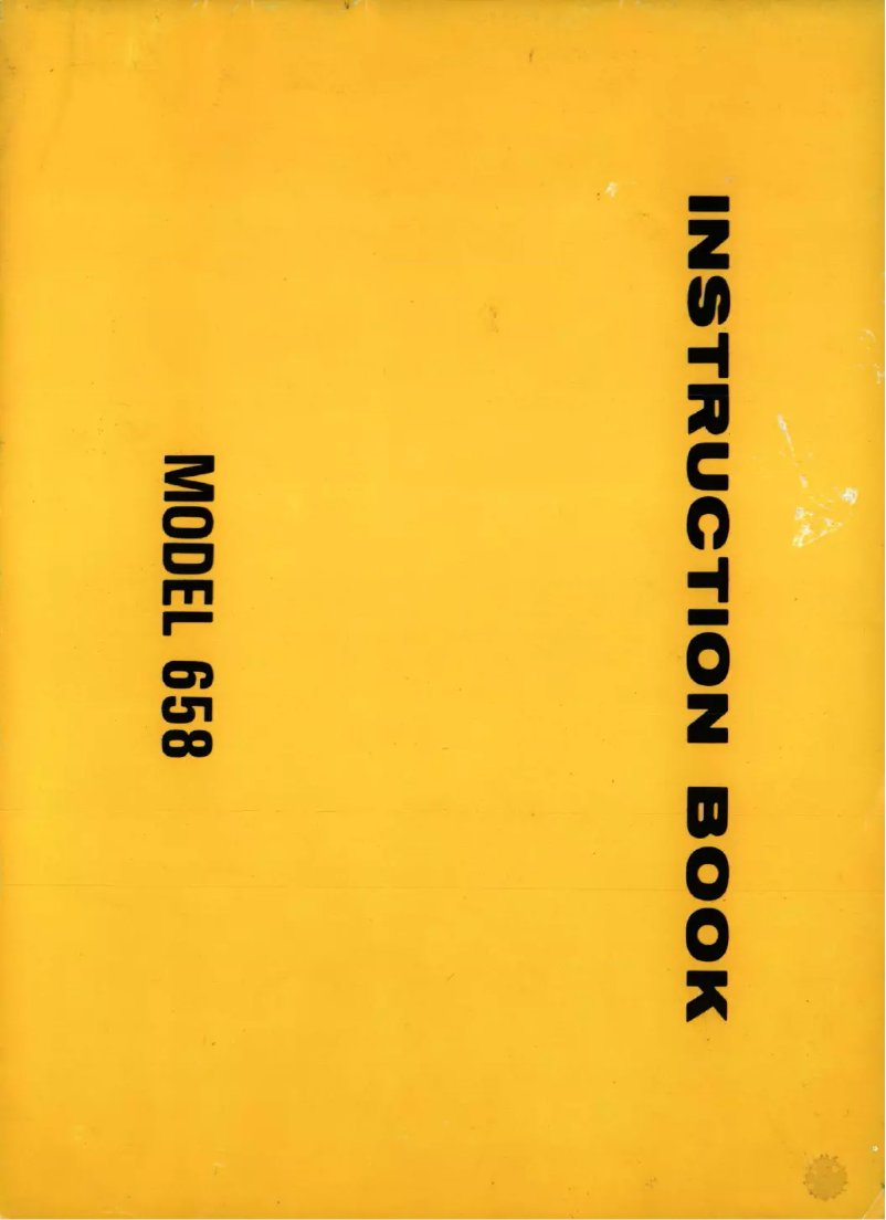 Page n°1 - Manuel utilisateur Janome New Home 658