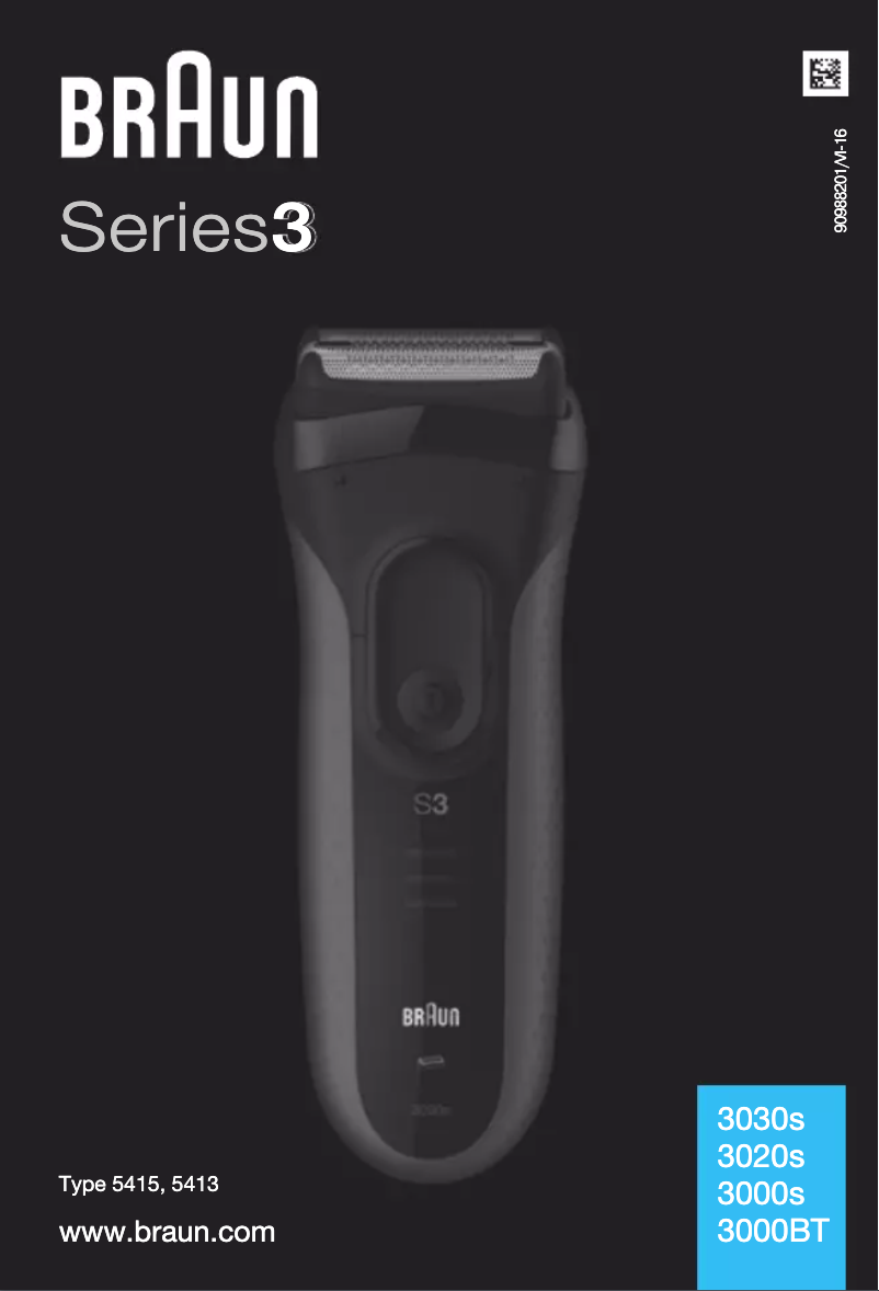 Image de la première page du manuel de l'appareil Series 3 3000BT