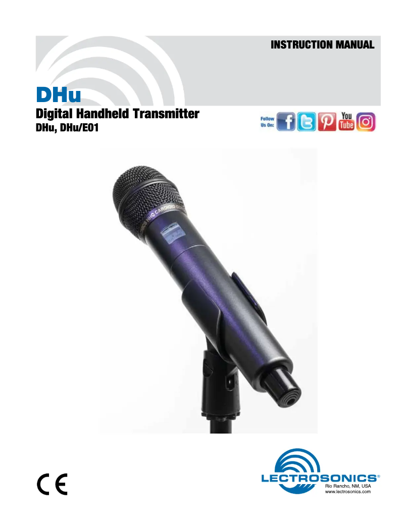 Page n°1 - Manuel utilisateur Lectrosonics DHu