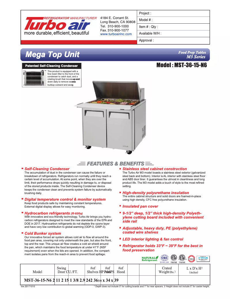 Image de la première page du manuel de l'appareil MST-36-15