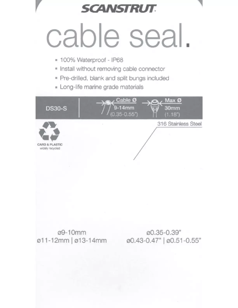 Page 1 de la notice Manuel utilisateur Scanstrut DS40-P