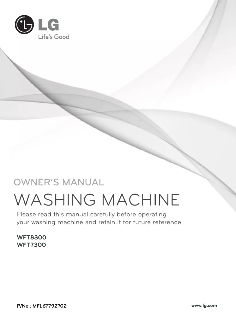 Image de la première page du manuel de l'appareil WFT8300