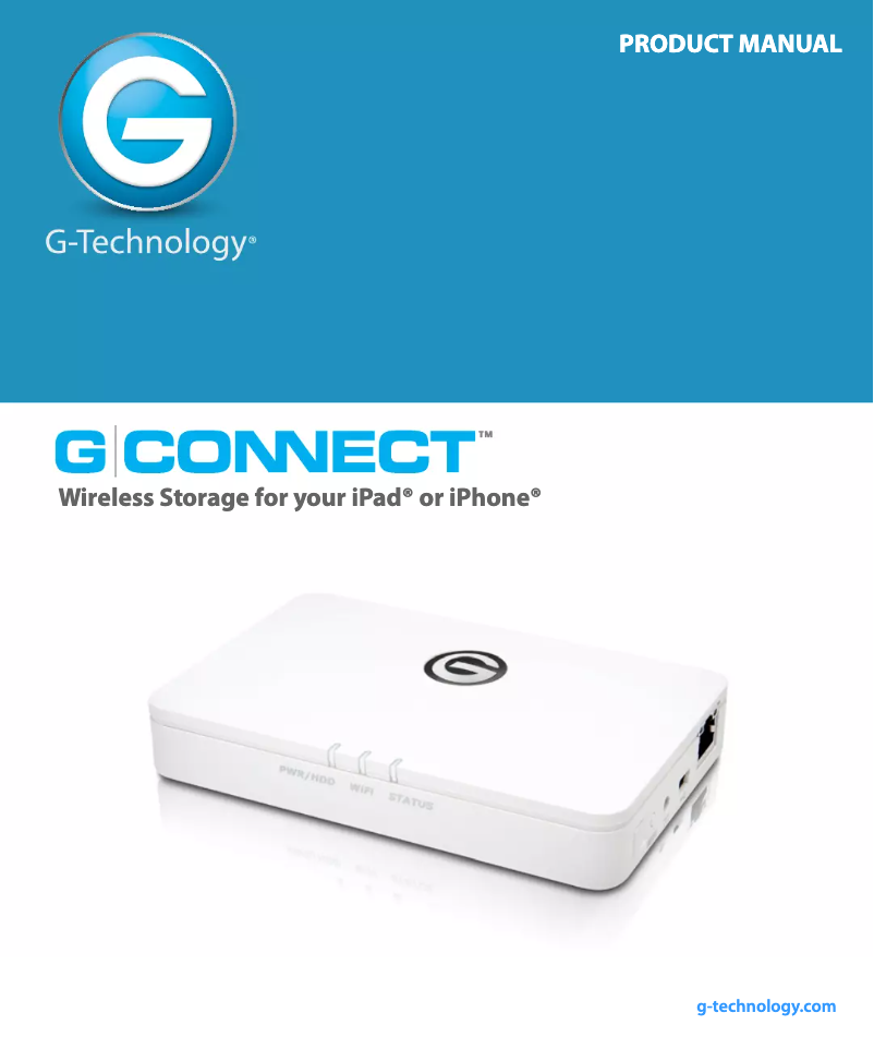 Page 1 de la notice Manuel utilisateur HGST G-Connect