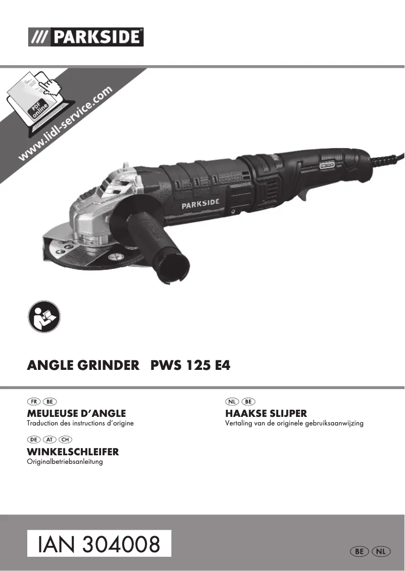 Page n°1 - Manuel utilisateur Parkside PWS 125 E4