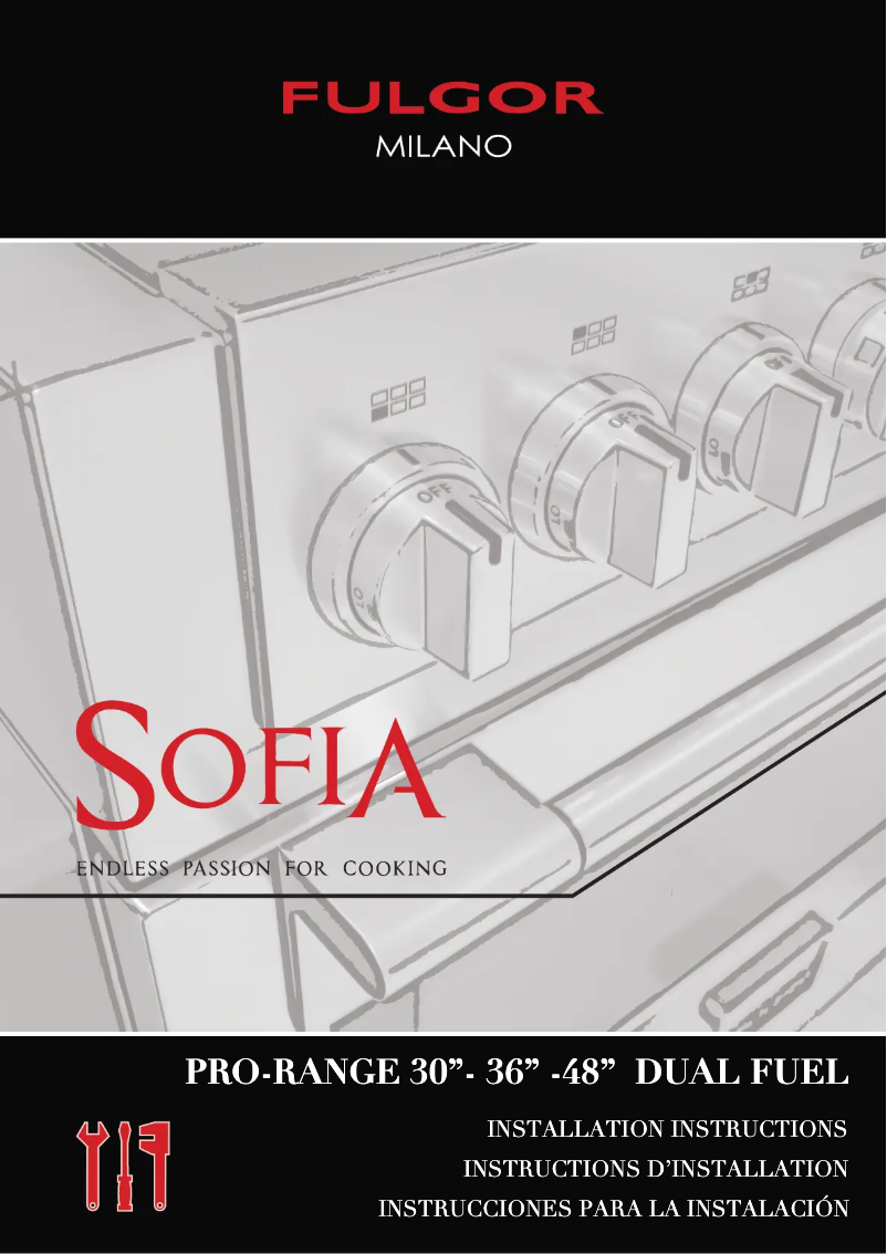 Page n°1 - Guide d'installation Fulgor Milano F6PDF364GS1