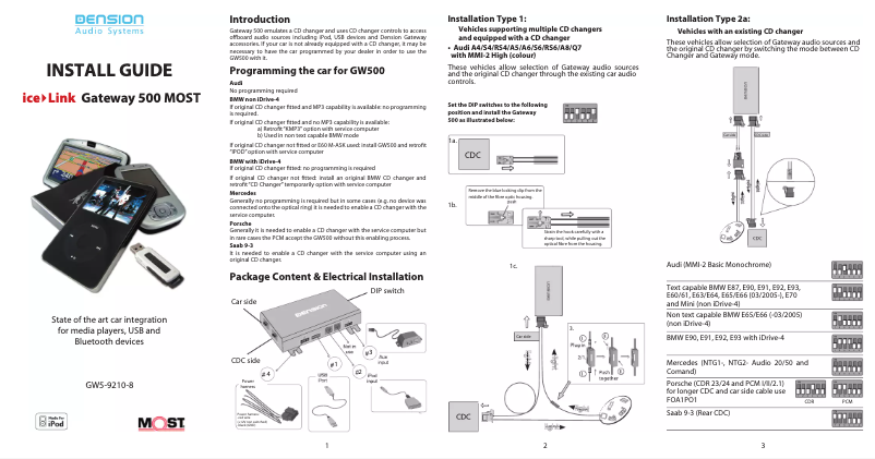 Imagen de la primera página del manual del dispositivo Gateway 500S