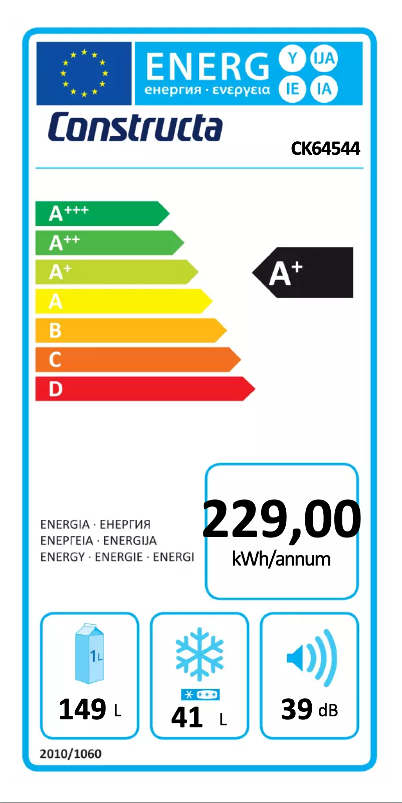Page n°1 - Label énergétique Constructa CK64544