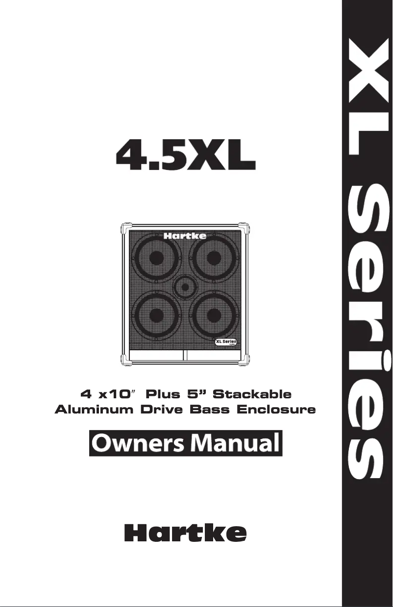 Page 1 de la notice Manuel utilisateur Hartke 4.5XL