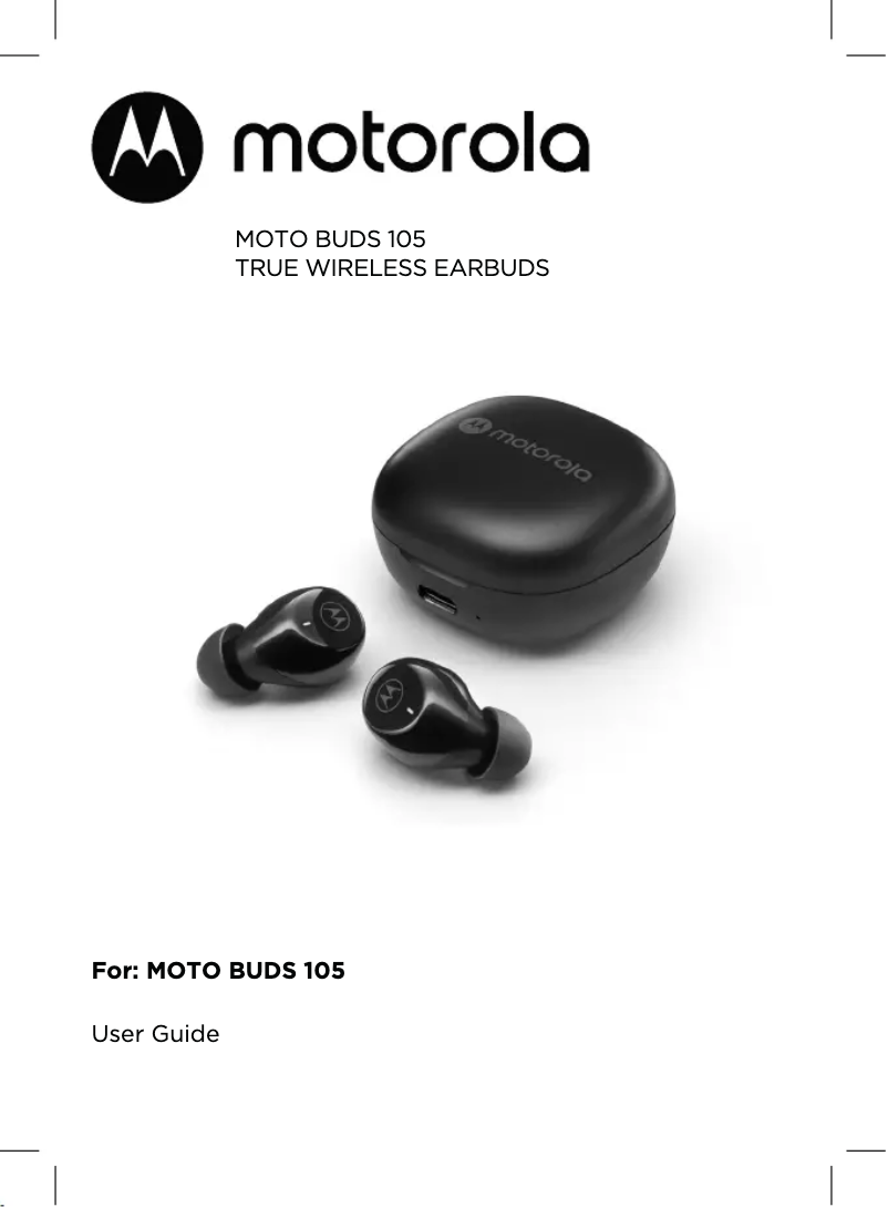 Page n°1 - Manuel utilisateur Motorola Moto Buds 105