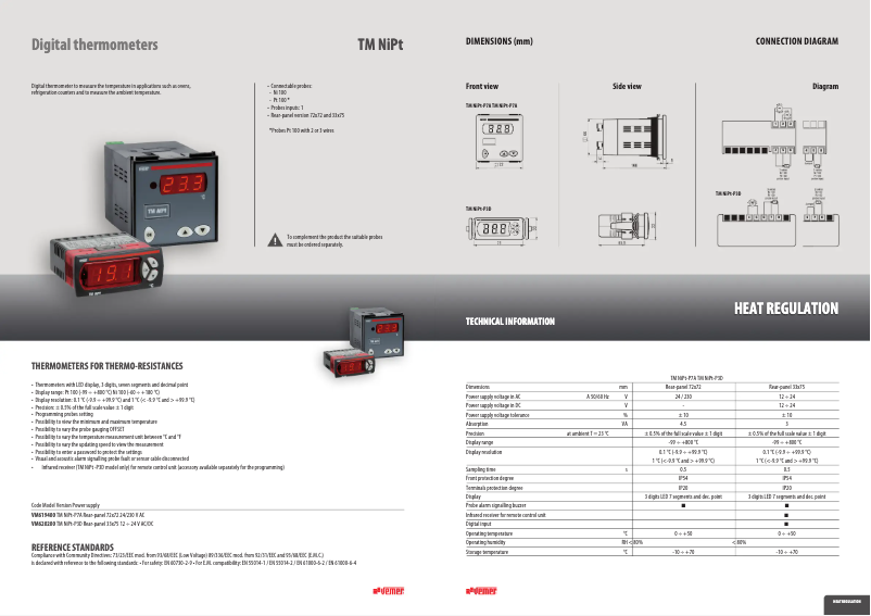 Image de la première page du manuel de l'appareil TM NiPt-P3D