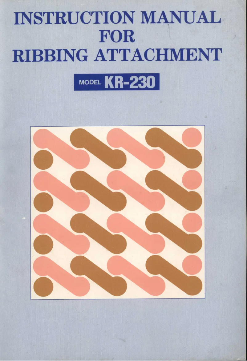 Page n°1 - Manuel utilisateur Brother KR-230