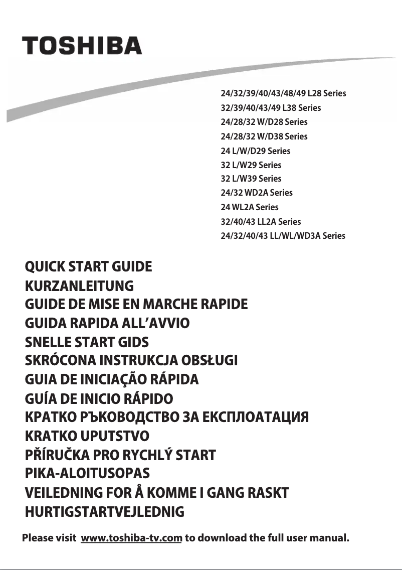 Page n°1 - Manuel utilisateur Toshiba 43LL3A63