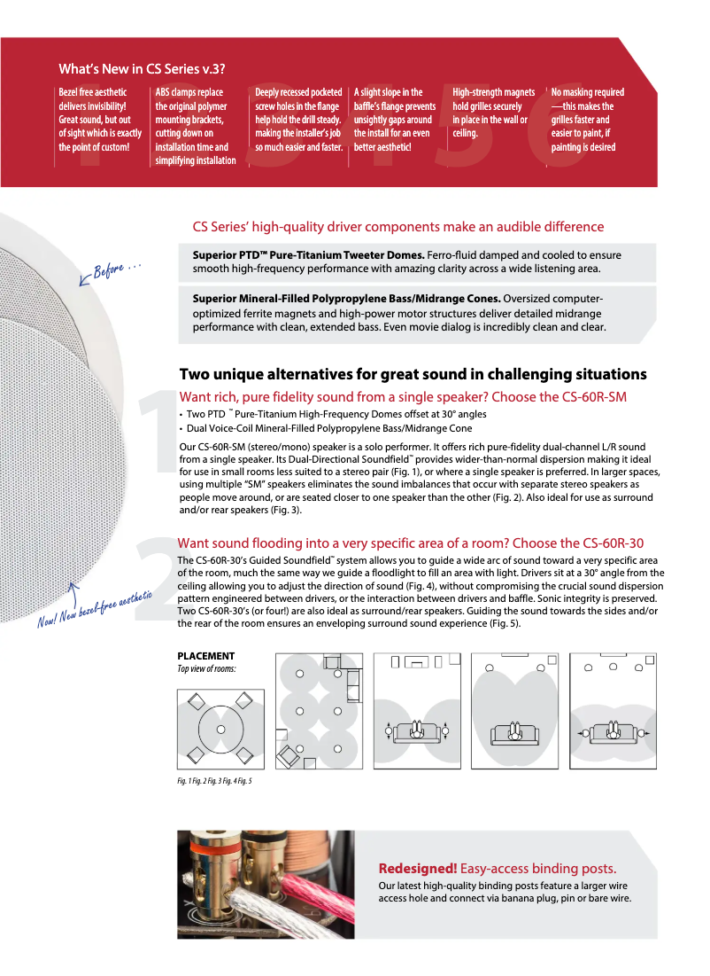 Page 1 de la notice Fiche technique Paradigm CS-80R v3